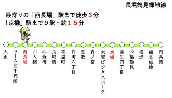 キャピタル西長堀(路線図)