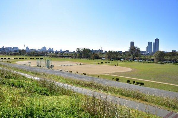 多摩川ハイム1号棟(多摩川ガス橋緑地)