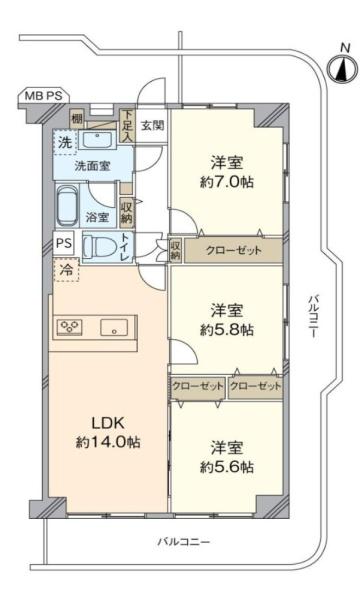日商岩井用賀マンション