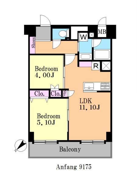 東大井スカイハイツ(間取り)