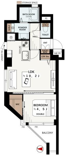 マートルコート自由が丘2(間取り)