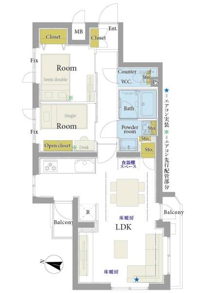 メルシー武蔵小山(間取り)