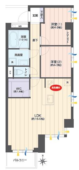 蒲田ビューハイツ(間取り)