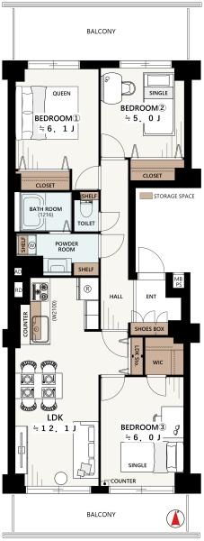 レック東多摩川スカイハイツ３号館