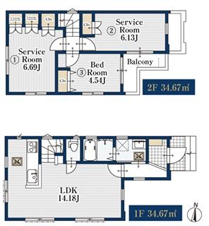 大田区南馬込３丁目　土地　１区画
