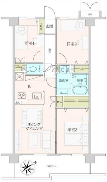 京王線「国領」コスモ国領