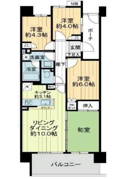 小田急線「玉川学園前」ユニヴェルシオール学園の丘