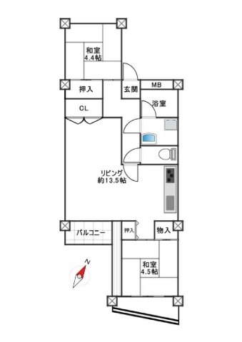 京急本線「弘明寺」南永田団地1-3号棟