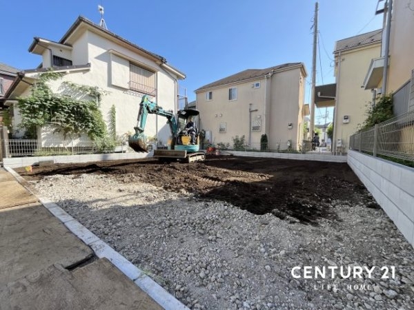 府中市武蔵台3丁目の土地(前面道路含む現地写真)