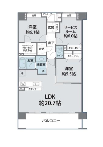 クレストフォルム日吉レインボーズヒルパークサイド棟