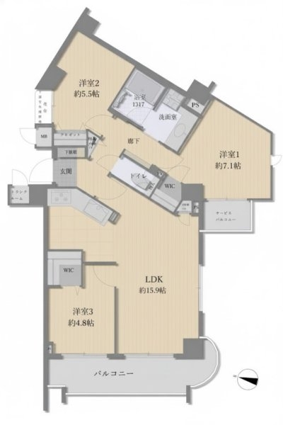 小田急コアロード新百合ヶ丘南壱番館