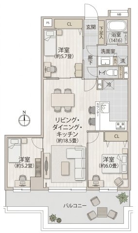 港北ファミールハイツ10-3号棟
