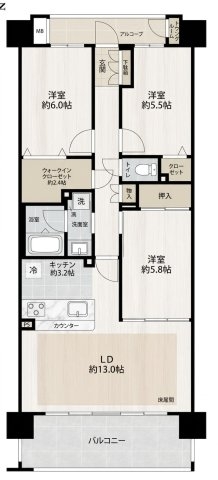 ザ・クレストシティ　ウインドコート