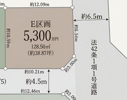 こどもの国線「こどもの国」建築条件無し土地