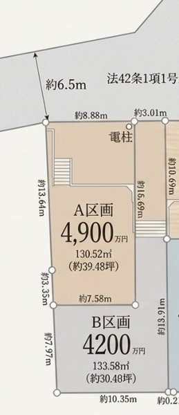 こどもの国線「こどもの国」建築条件無し土地