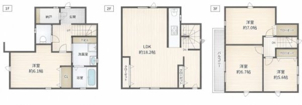 ブルーライン「吉野町」新築戸建て