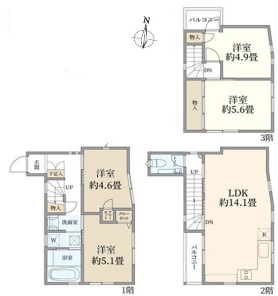 世田谷区三宿２丁目の中古一戸建て