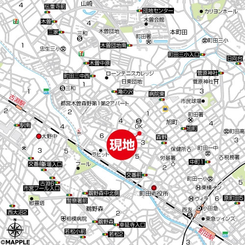 町田市森野３丁目の土地