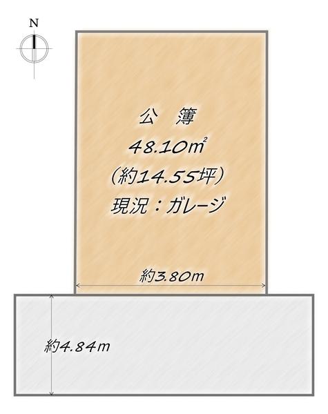 右京区嵯峨新宮町　売土地（建築条件無）