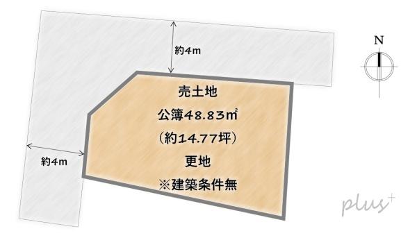 京都市右京区梅津上田町の土地