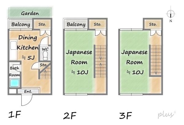 右京区梅津上田町　中古テラス