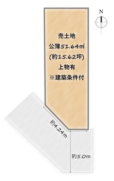右京区西京極徳大寺団子田町　売土地(建築条件付)