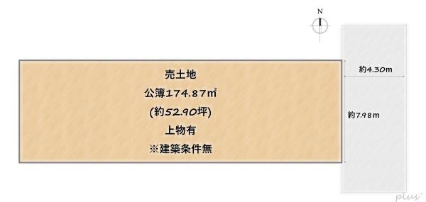 上京区柳風呂町　売土地(建築条件無)