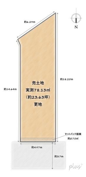 右京区太秦青木元町3号地　売土地（建築条件付）