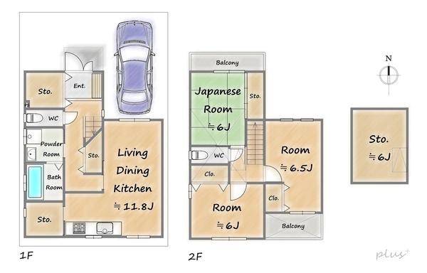右京区嵯峨中又町　中古戸建