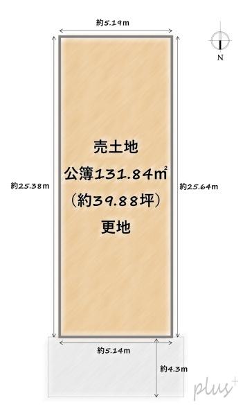 右京区嵯峨野有栖川町1号地　売土地（建築条件付）