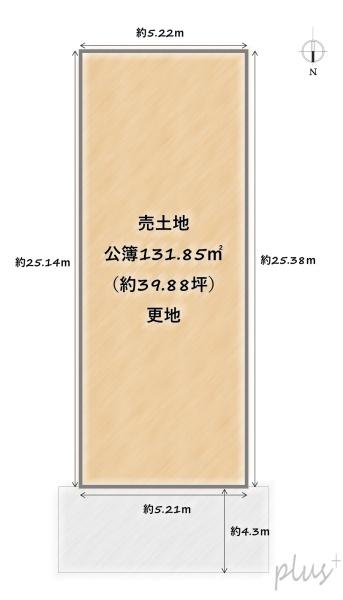 右京区嵯峨野有栖川町2号地　売土地（建築条件付）