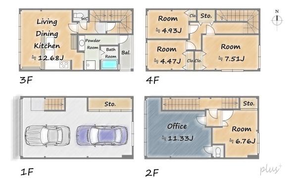 上京区西辰巳町　店舗付中古戸建