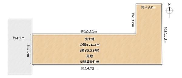 中京区錦猪熊町　売土地(建築条件無)