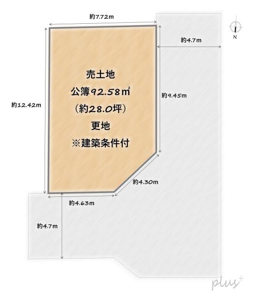 上京区下清蔵口町2号地　売土地
