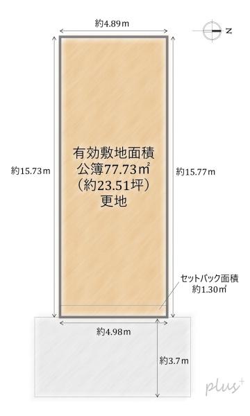 上京区清元町　売土地（建築条件無）