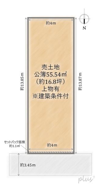 右京区西京極畑田町　売土地（建築条件付）