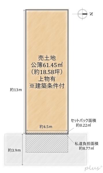 右京区梅津北浦町　売土地（建築条件付）