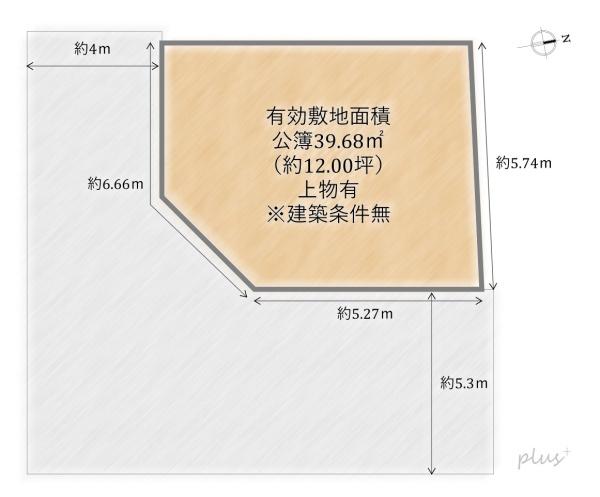 上京区利生町　売土地（建築条件無）