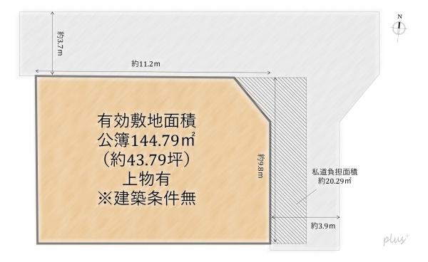 右京区嵯峨天龍寺広道町　売土地（建築条件無）