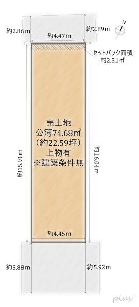 中京区壬生土居ノ内町　売土地（建築条件無）