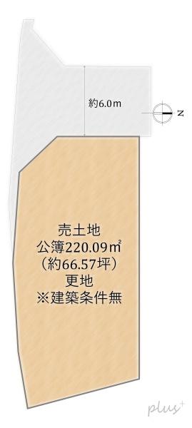 右京区北嵯峨気比社町7号地　売土地（建築条件無）