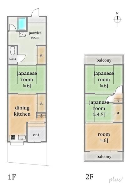 右京区西京極前田町　中古テラス