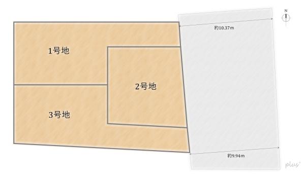 右京区花園艮北町1期3号地　売土地（建築条件無）