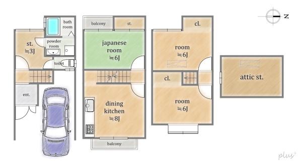 右京区嵯峨野開町　中古戸建