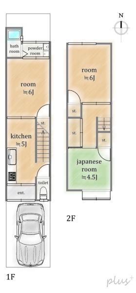 京都市右京区西京極下沢町の中古一戸建て