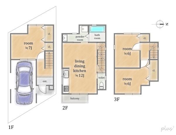 北区衣笠北荒見町　新築戸建