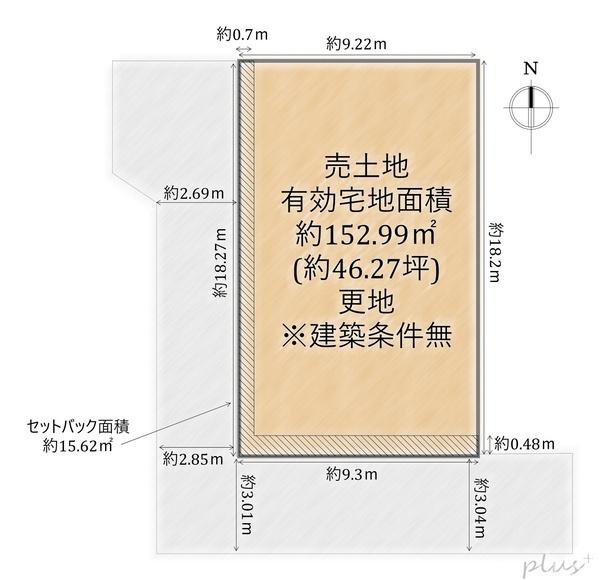 北区等持院南町　売土地(建築条件無)