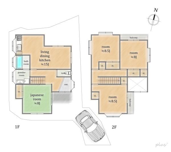 北区衣笠鏡石町中古戸建