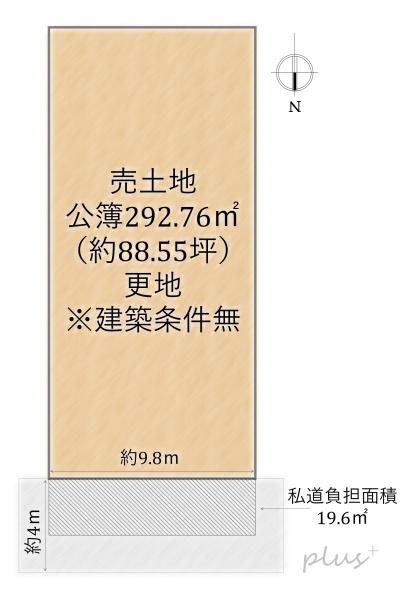 上京区三軒町一括　売土地（建築条件無）