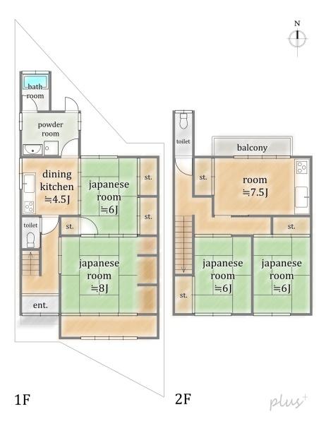 北区衣笠開キ町　中古戸建